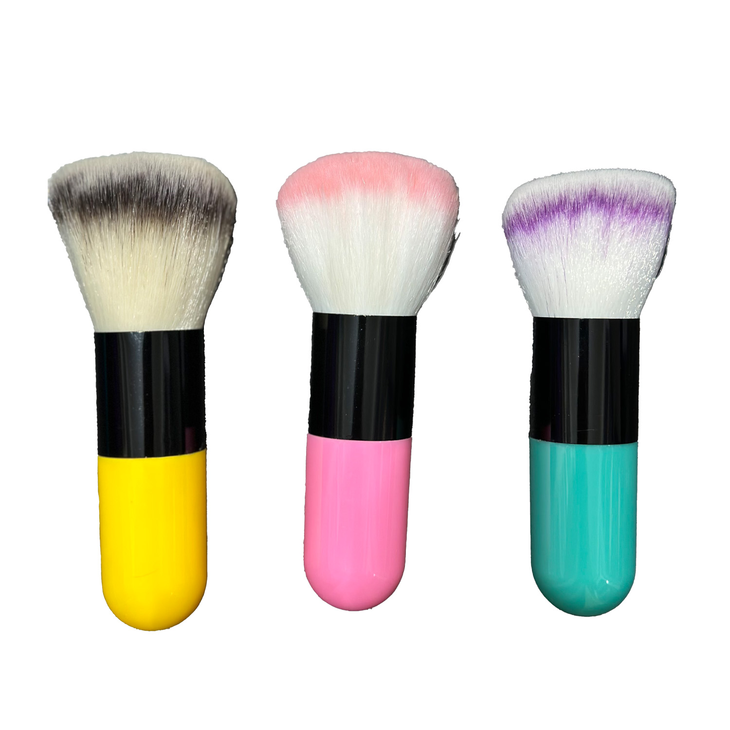 براش رژ گونه دسته چوبی براش رژ گونه دسته چوبی