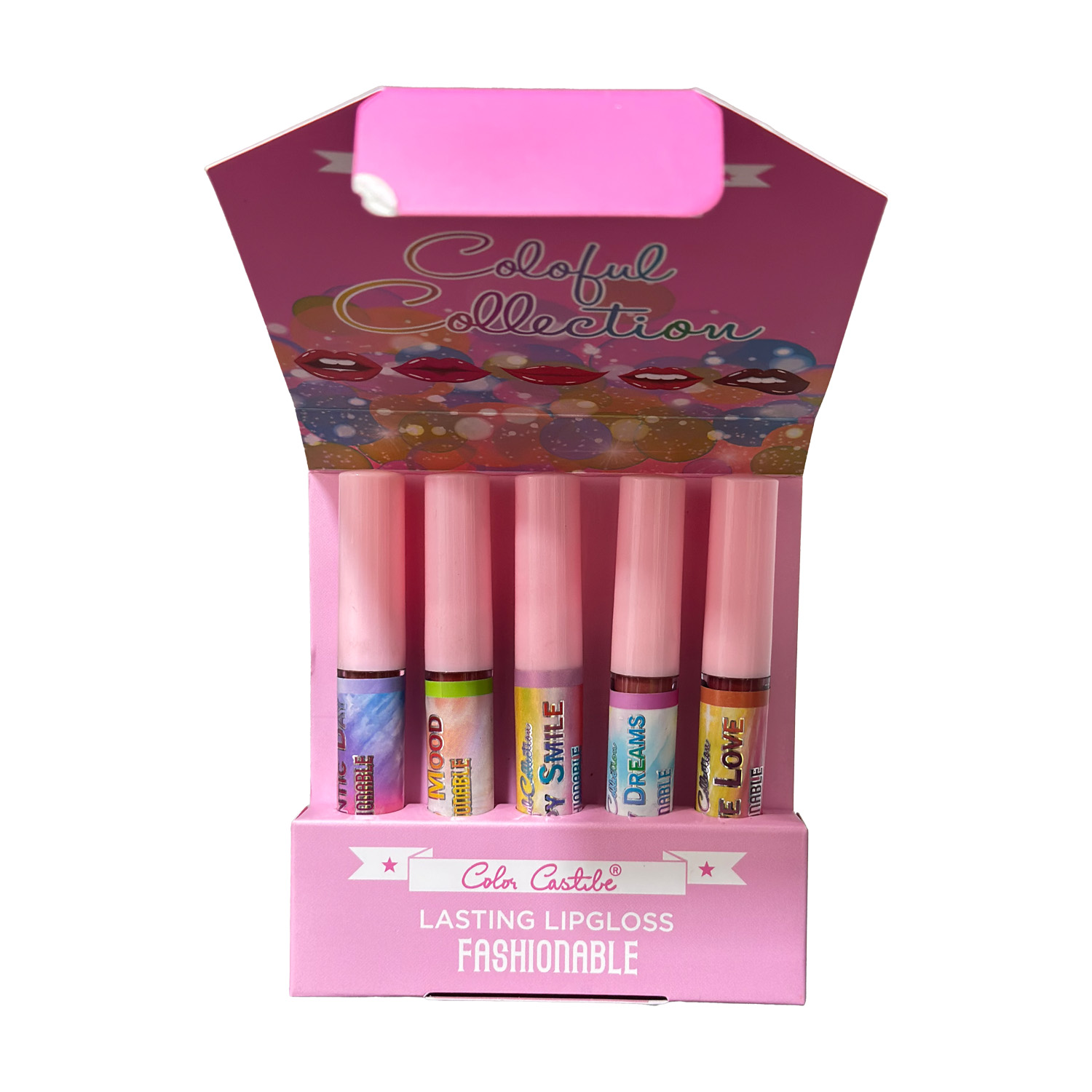 لیپ گلاس 5 عددی کالر کاستل لیپ گلاس 5 عددی کالر کاستل